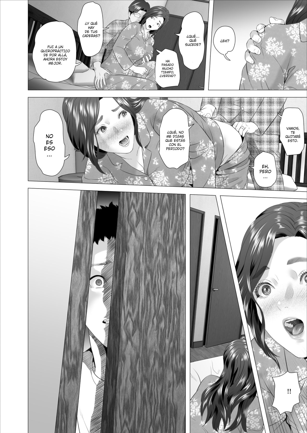 Kinjo Yuuwaku Musuko ni Otto no Soba de Dakareru Haha Hen | Neighborhood Seduction. Son Making Love to His Mother Beside Her Husband page 4 full
