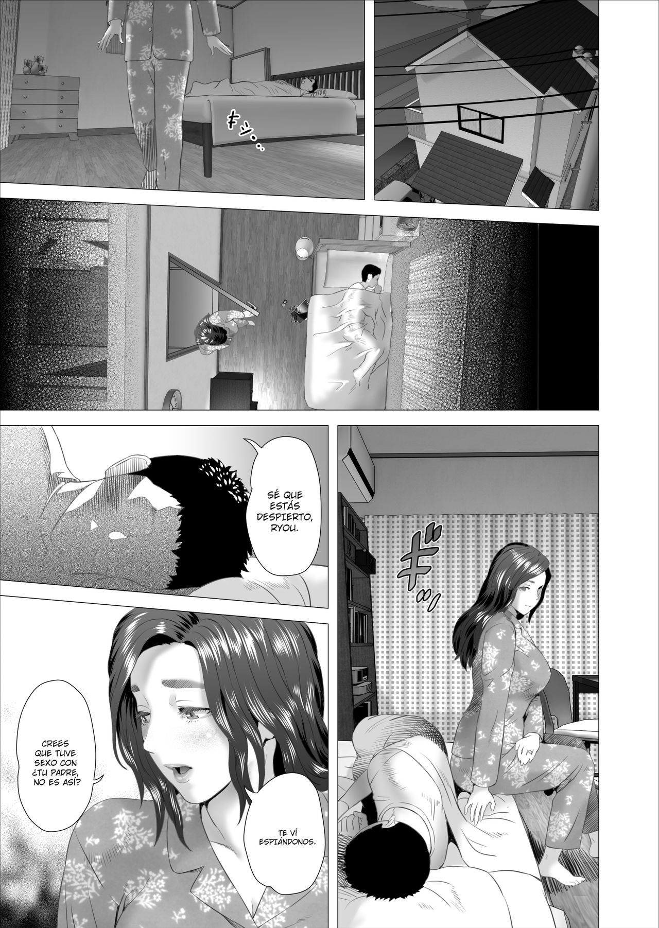 Kinjo Yuuwaku Musuko ni Otto no Soba de Dakareru Haha Hen | Neighborhood Seduction. Son Making Love to His Mother Beside Her Husband page 7 full