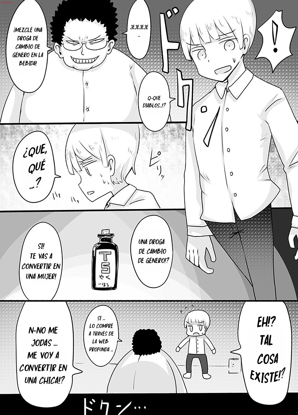 Shiraga no Danshi Koukousei ga Akuyuu ni Hamerarete Ayashii Kusuri o Nomasaretara Nyotaika Shite Shimattakeredo Nashikuzushi-teki ni SEX suru Funiki ni Natte Iru. page 6 full