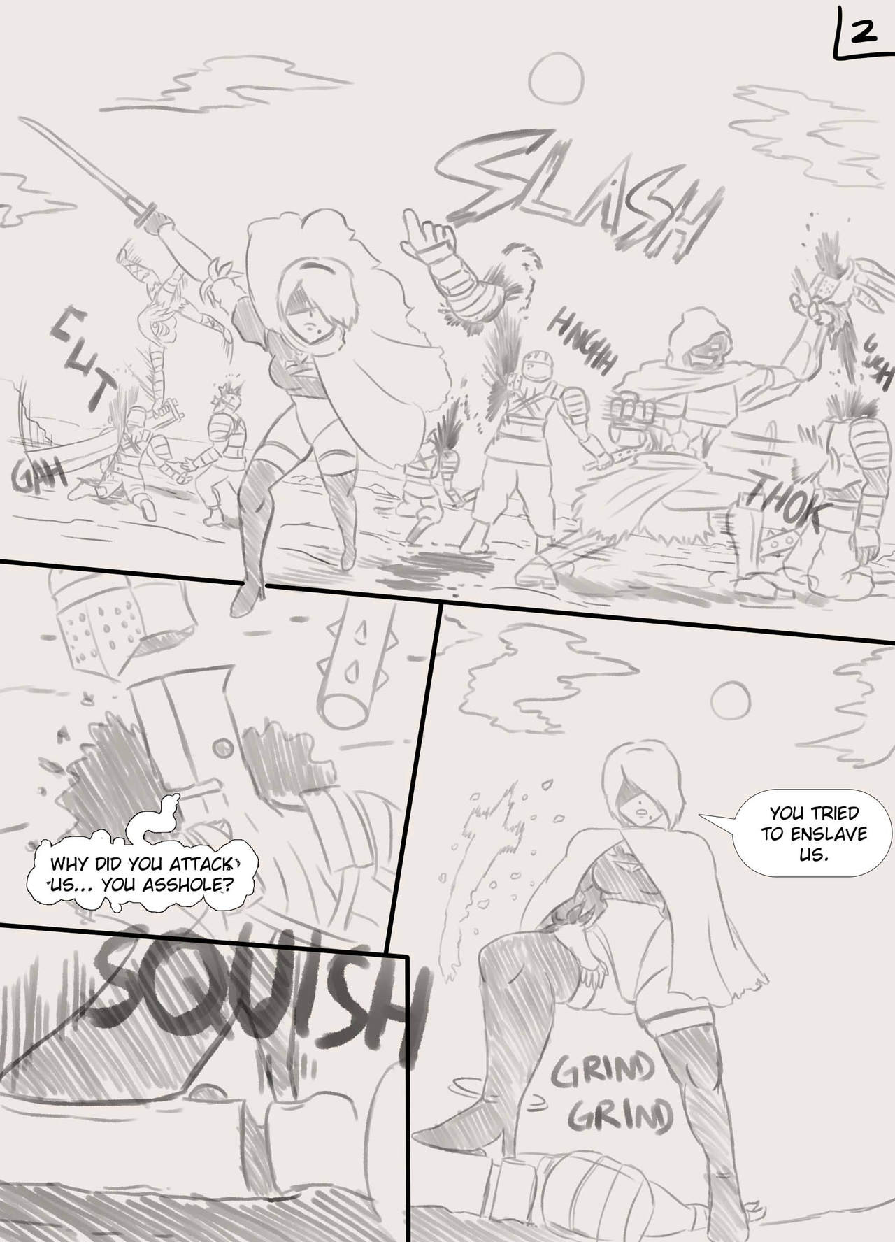2b and Emmy Yuri Doujin page 4 full