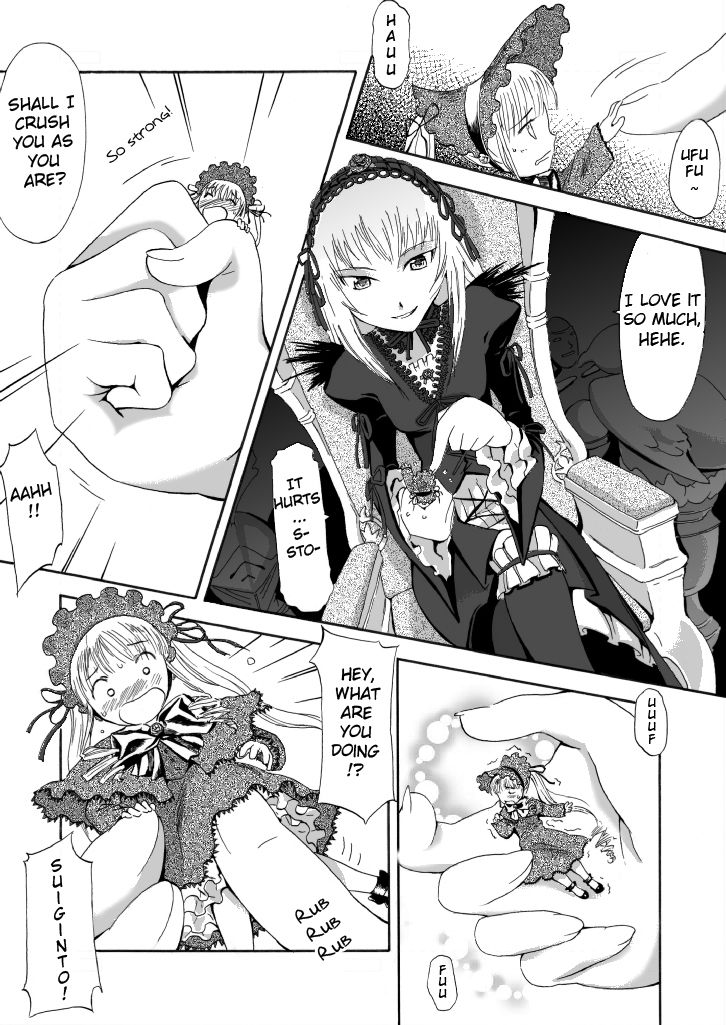 Rozen Maiden - Suigintou Size Fetish Doujin page 2 full