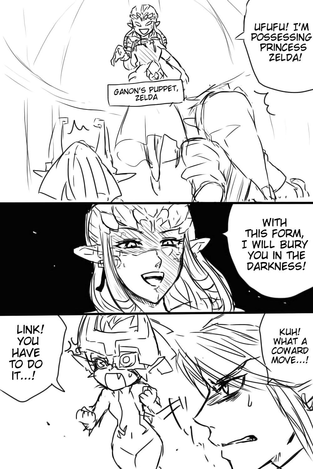 Zelda-san to Shoubu Shiyo! | A fight with Zelda! page 2 full