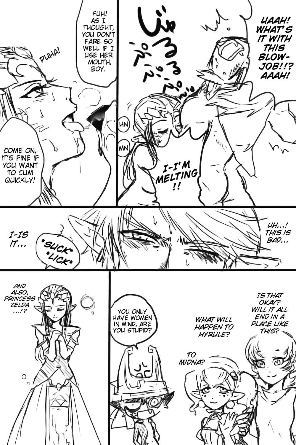 Zelda-san to Shoubu Shiyo! | A fight with Zelda! page 7 full