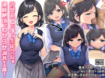 Seiso-kei Bitch na Seito Kaichou o Renzoku Zecchou de Wakarase Choukyou suru Hanashi cover