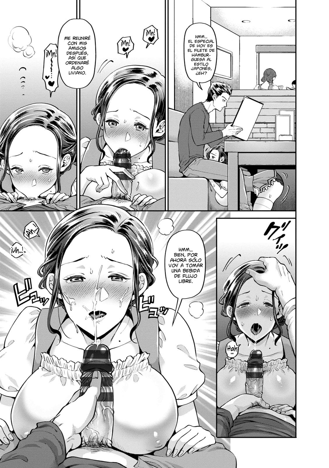 Hitozuma Waitress -Waisetsu Full Course- | Esposa Mesera -Indecente Comida Completa- page 7 full