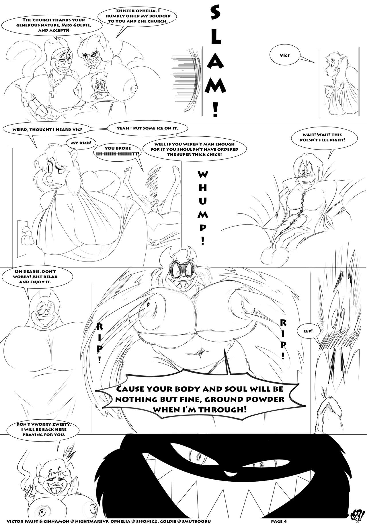 Victor Faust / Ophelia / Goldie Comic page 4 full