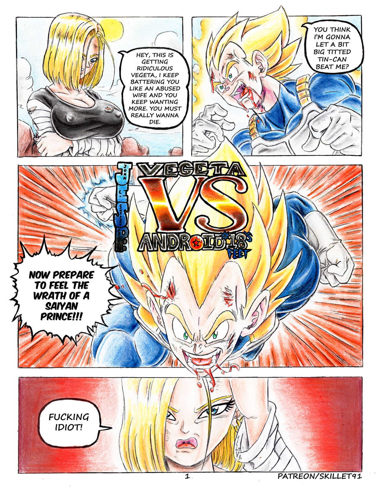 Vegeta VS Android 18's Feet page 5 full