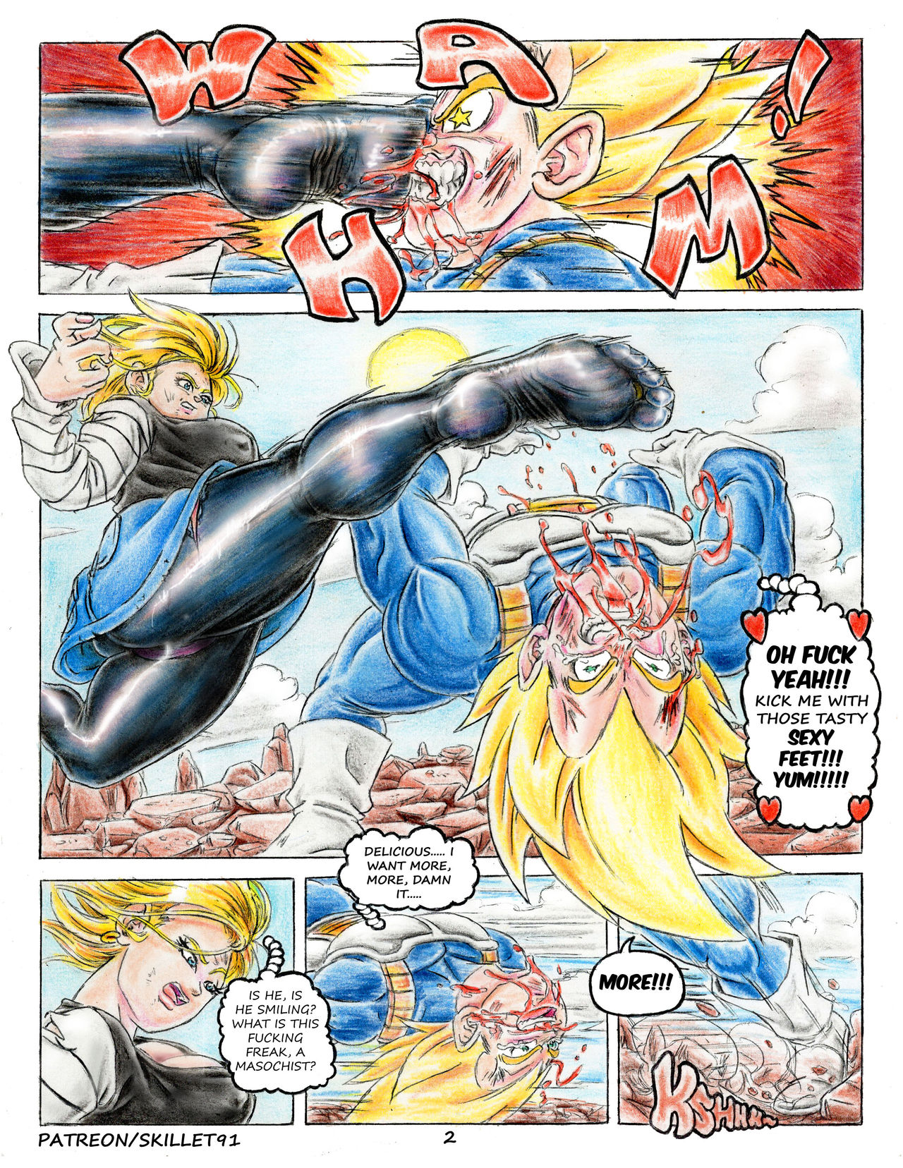 Vegeta VS Android 18's Feet page 7 full