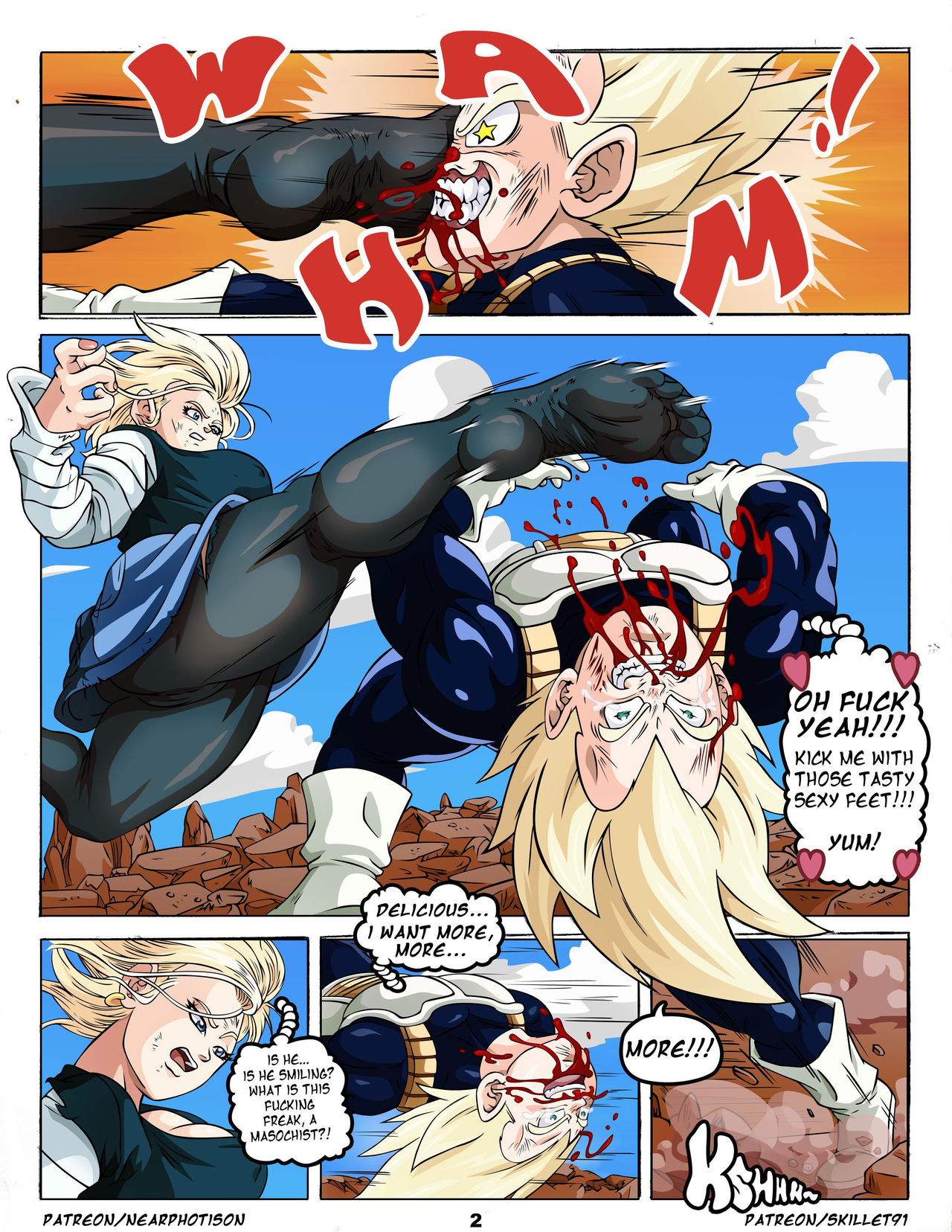 Vegeta VS Android 18's Feet page 8 full