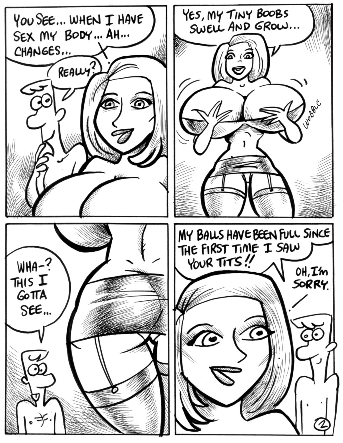 “Flat Janet” - stand alone comic 18 pages page 3 full