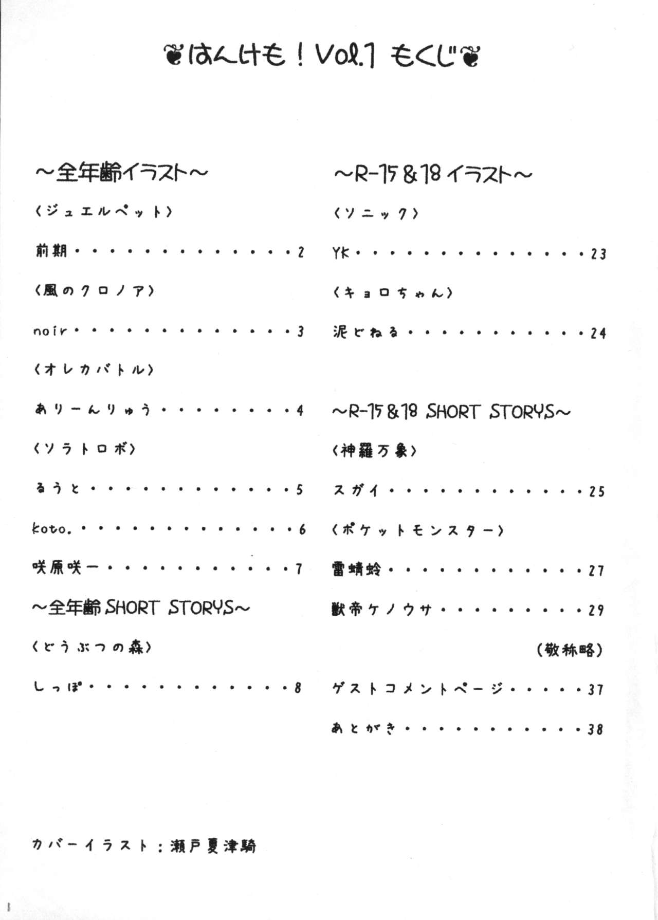 Seto Natsutsuki Shouten Hankemo! Vol.1 page 2 full