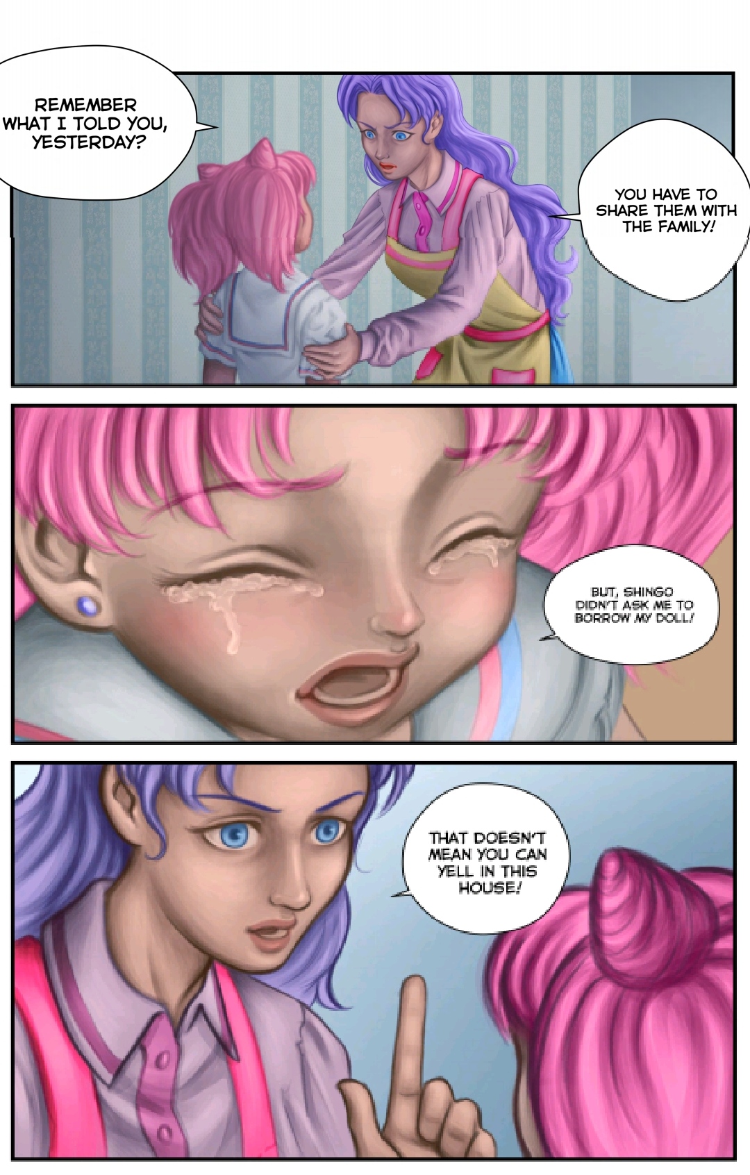 Mercurius Comixxx  The Senshi Dolls #4 - Caretaking page 6 full