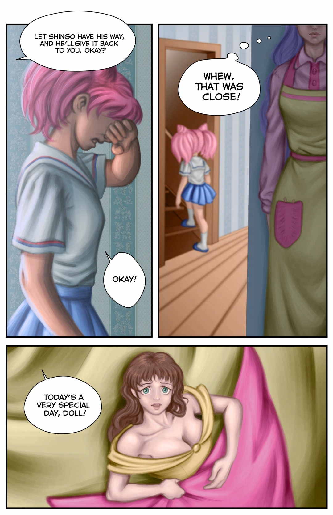 Mercurius Comixxx  The Senshi Dolls #4 - Caretaking page 7 full