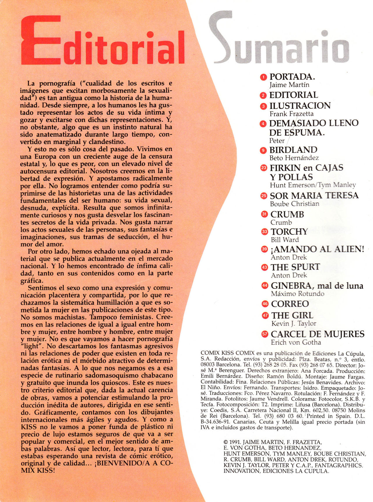 Kiss Comix 001 page 2 full