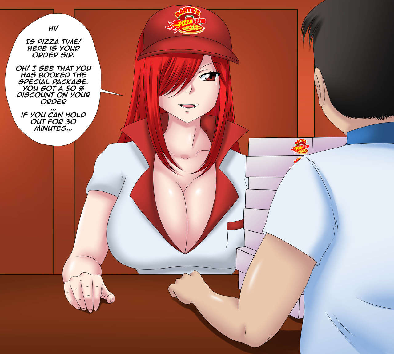 Pizza delivery service by Erza Scarlet and Rias Gremory page 5 full