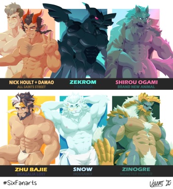 Six Fanarts Challenge NSFW Pack cover