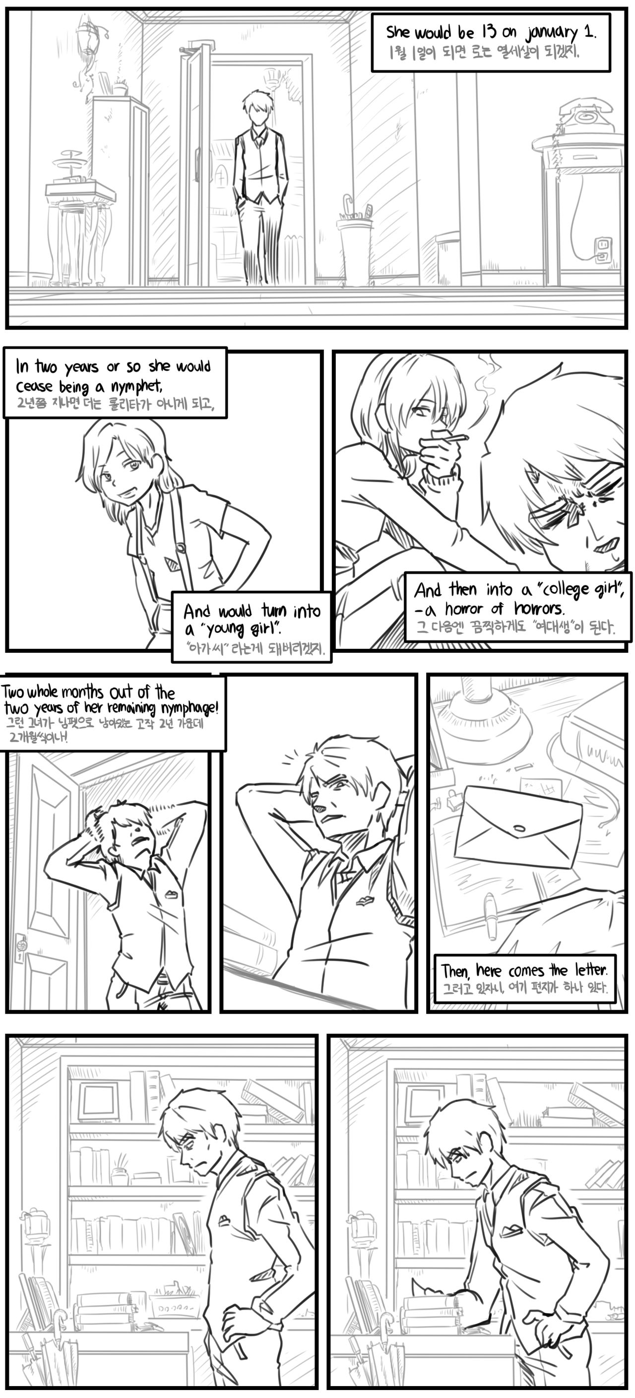 Lolita Comicalized #05 | 만화로 쉽게 읽는 롤리타 #05 page 7 full