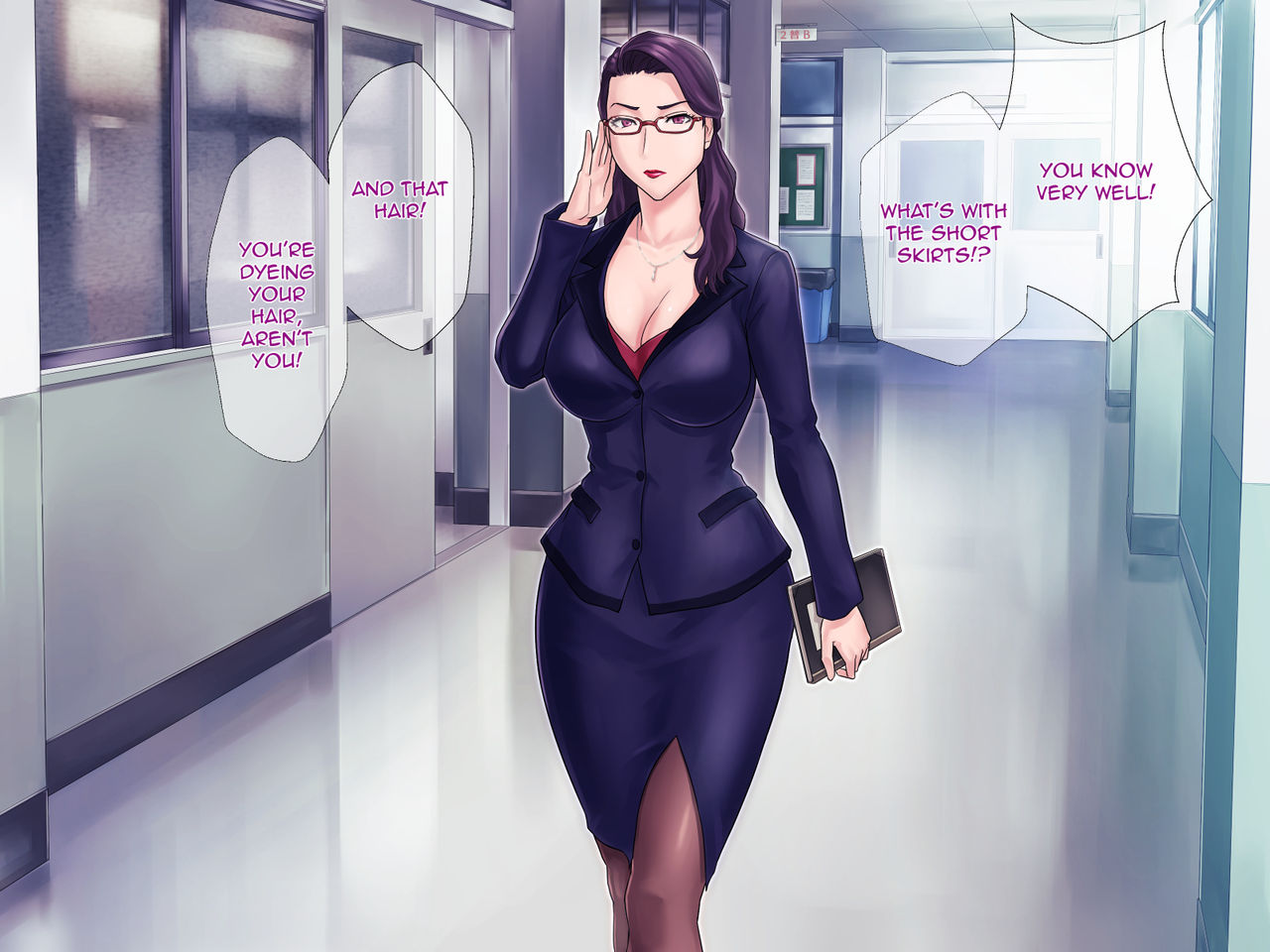 S Kyoushi na Kagami-sensei to M Haha na Ryouko-san 1 | S-Teacher Kagami-sensei and M-Mother Miss Ryouko page 5 full