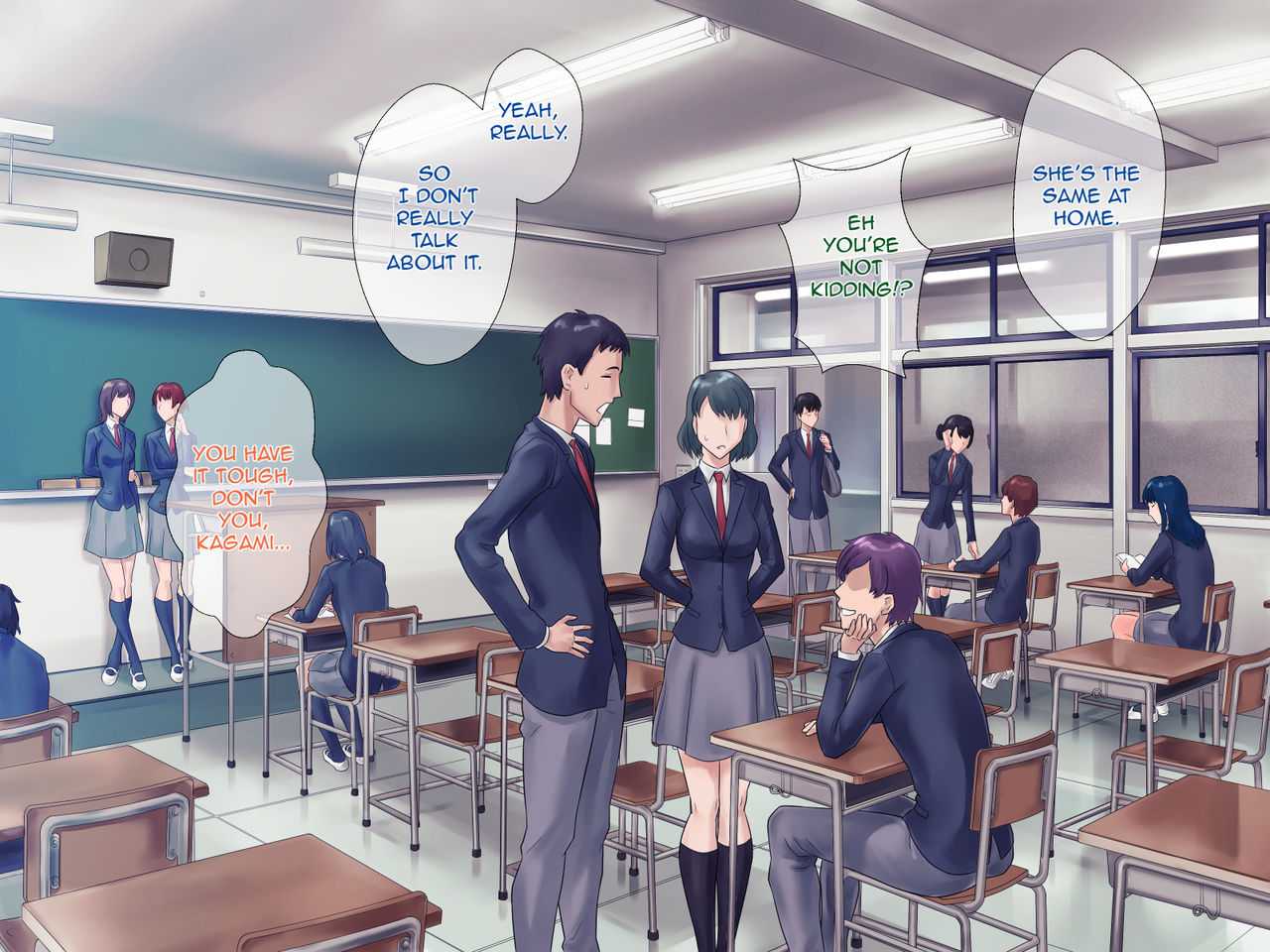 S Kyoushi na Kagami-sensei to M Haha na Ryouko-san 1 | S-Teacher Kagami-sensei and M-Mother Miss Ryouko page 7 full
