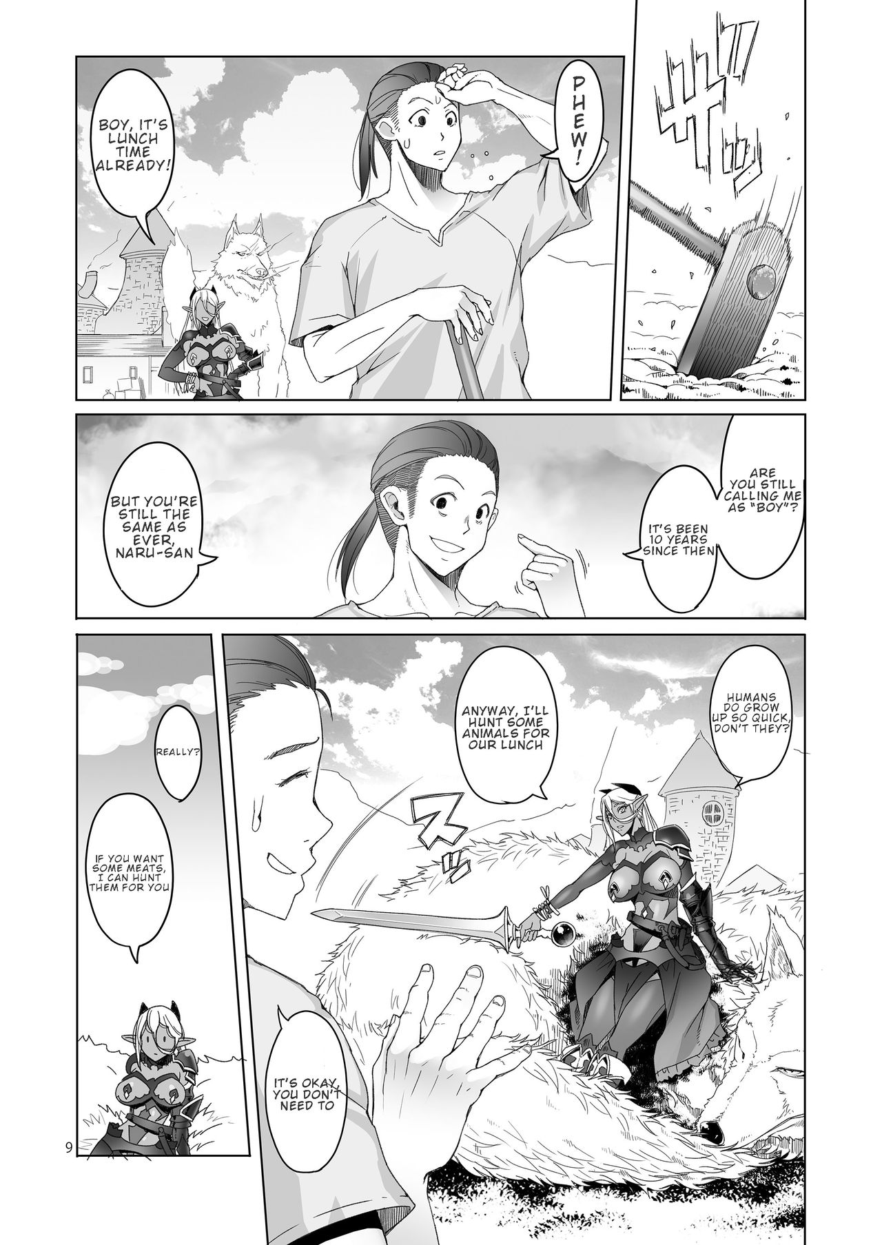 Dark Elf to Yorozu no Zenkou | Dark Elf's Everlasting Good Deeds page 9 full
