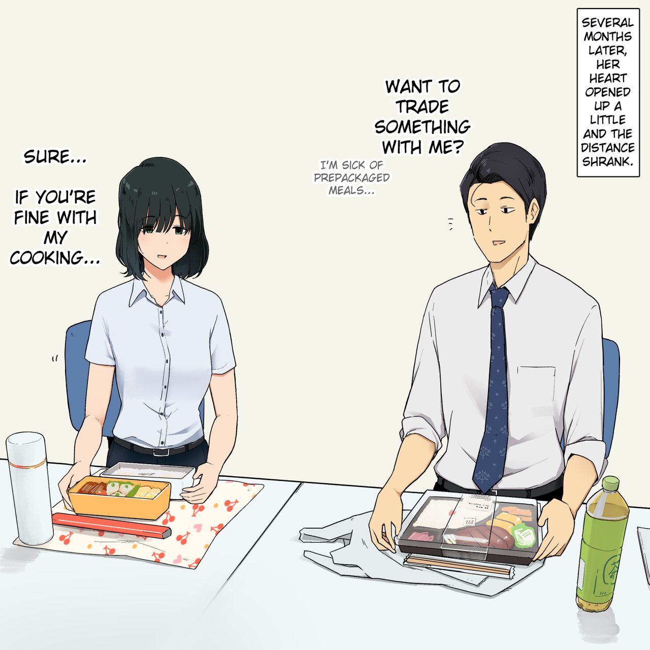 Kyori no Torikata ga Bukiyou na Tonari Desk no Douryou Joshi page 2 full