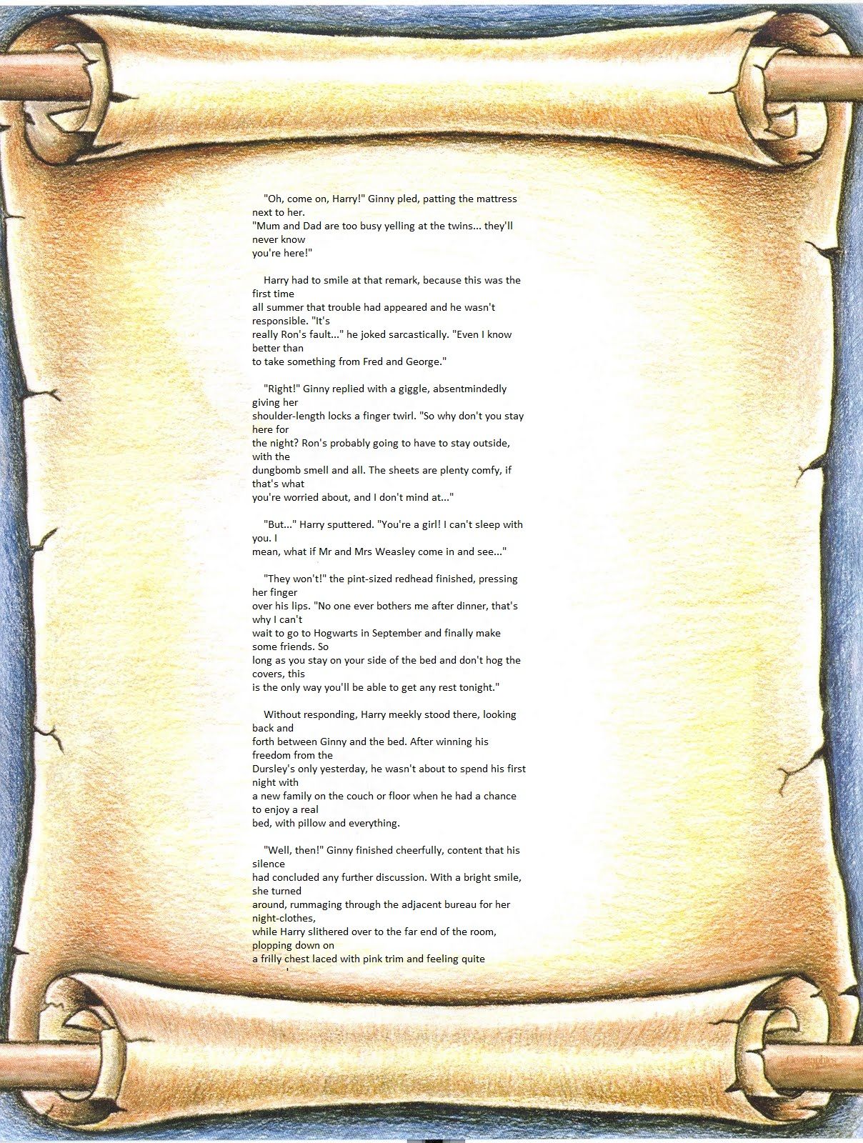 Harry Potter - Ginny's Burrow page 2 full