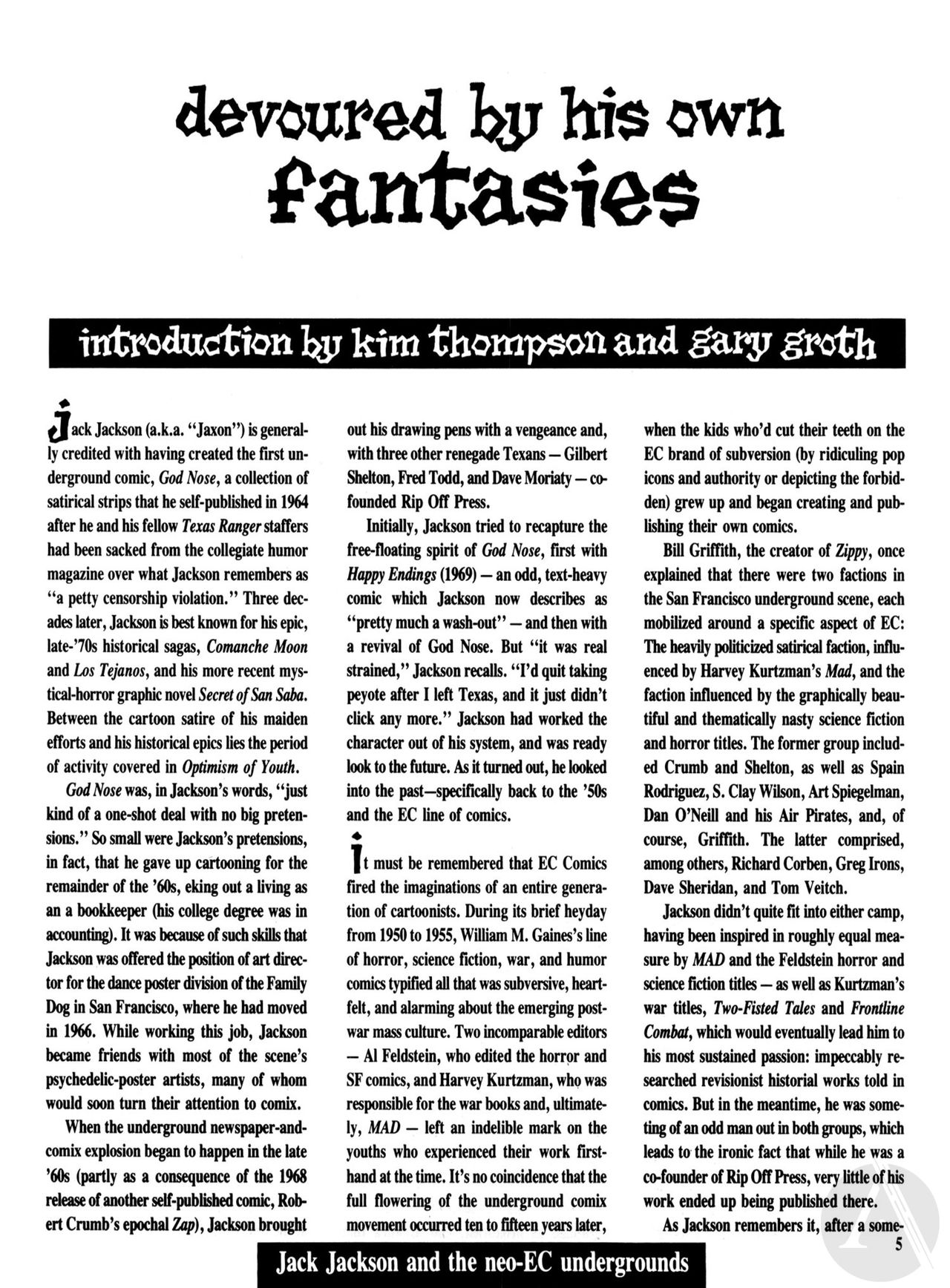 Optimism of Youth - The Underground Work of Jack Jackson page 9 full