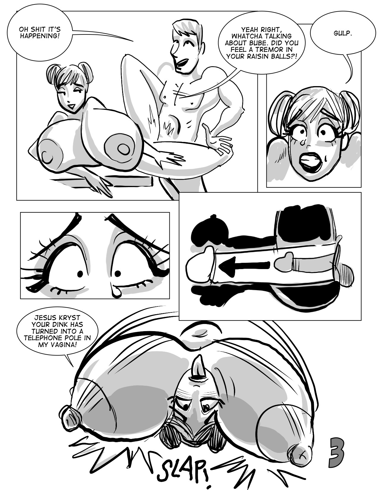 “Tit 4 Tat” stand alone comic, 8 pages page 4 full