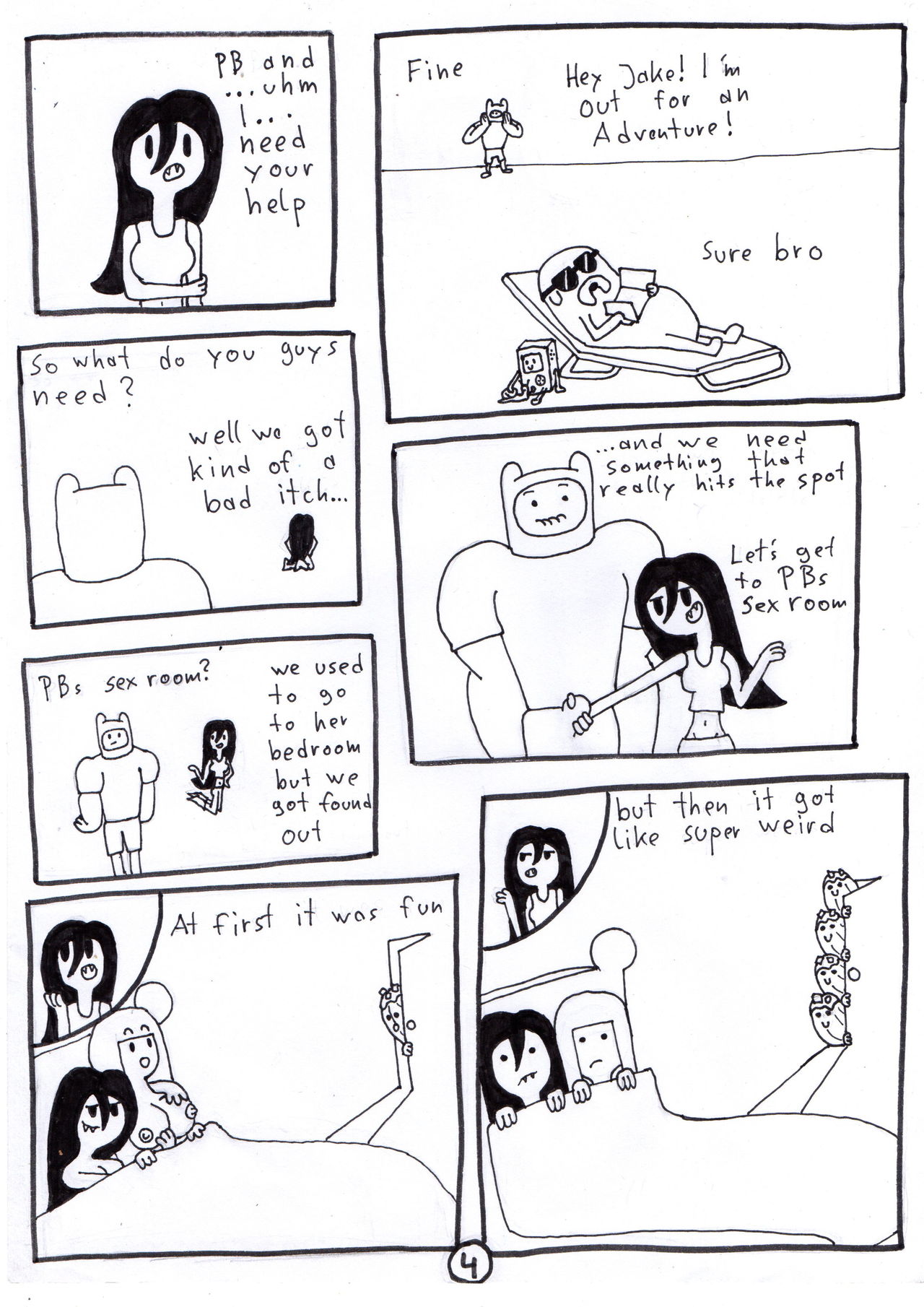 Adventure Time//with Marceline and Bubblegum page 5 full