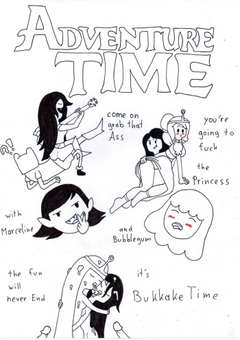 Adventure Time//with Marceline and Bubblegum cover