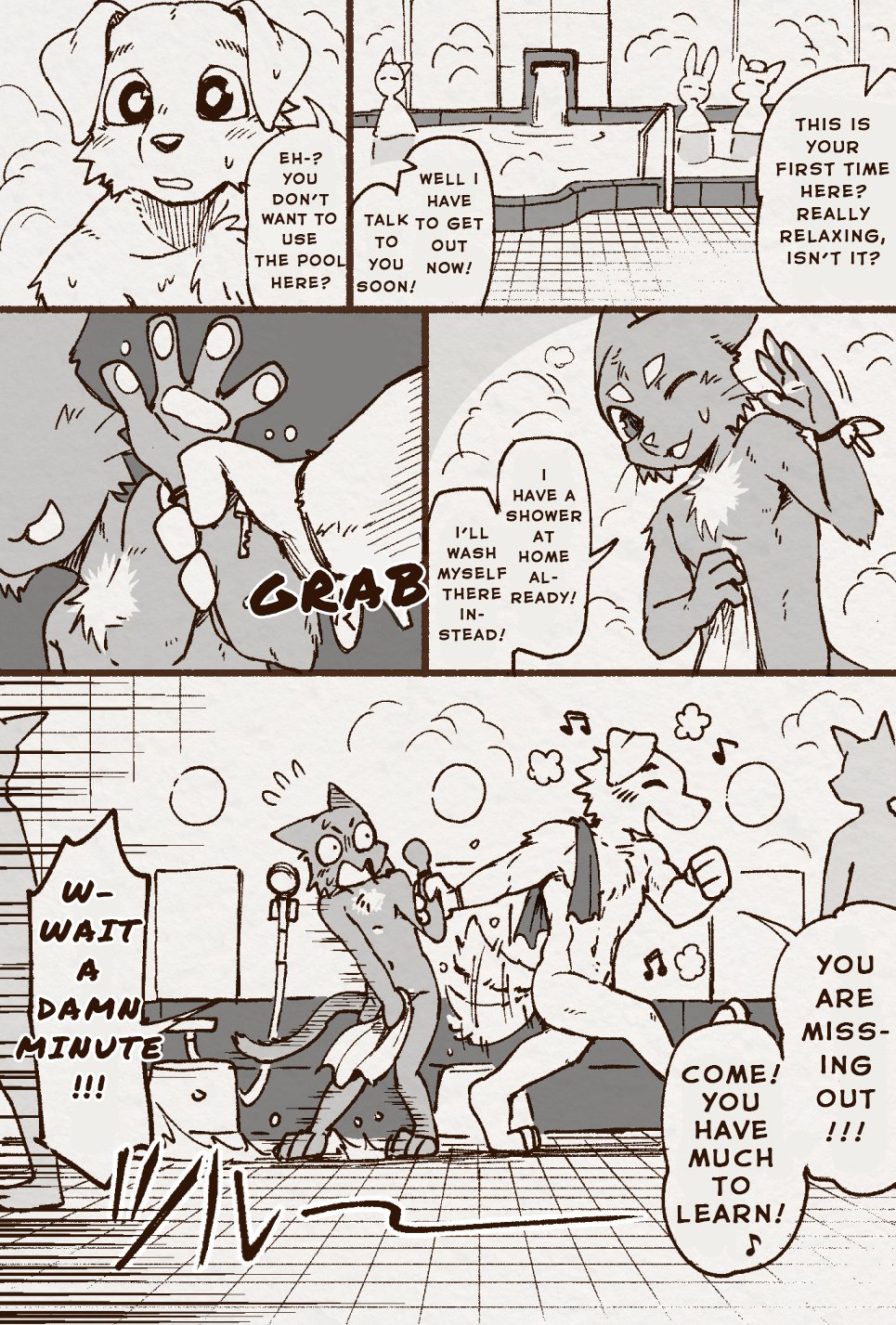 Aoniya &amp; Kaneinu's public bathhouse diary page 8 full