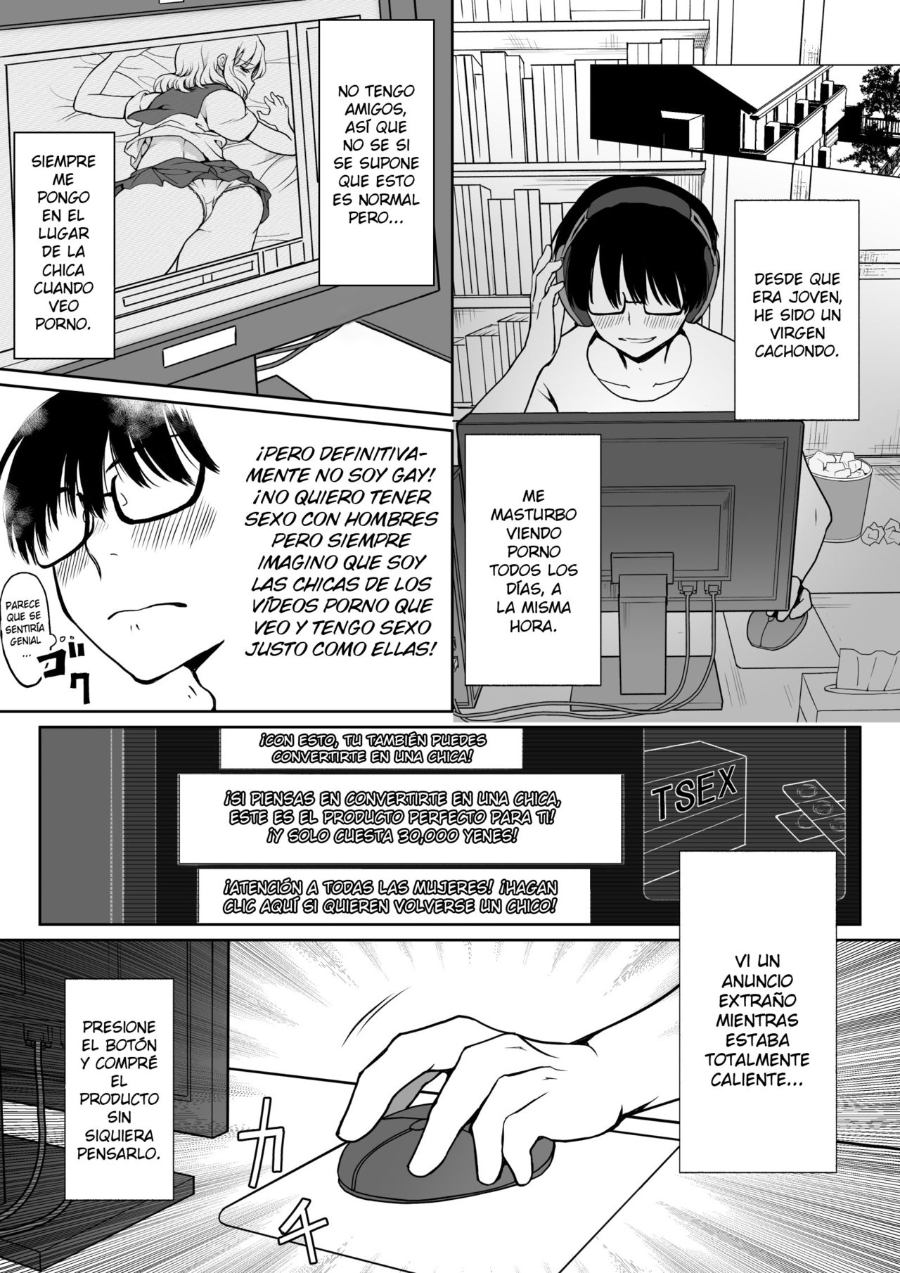 InCha ga Onna ni Natte Chikan Saretemita page 2 full