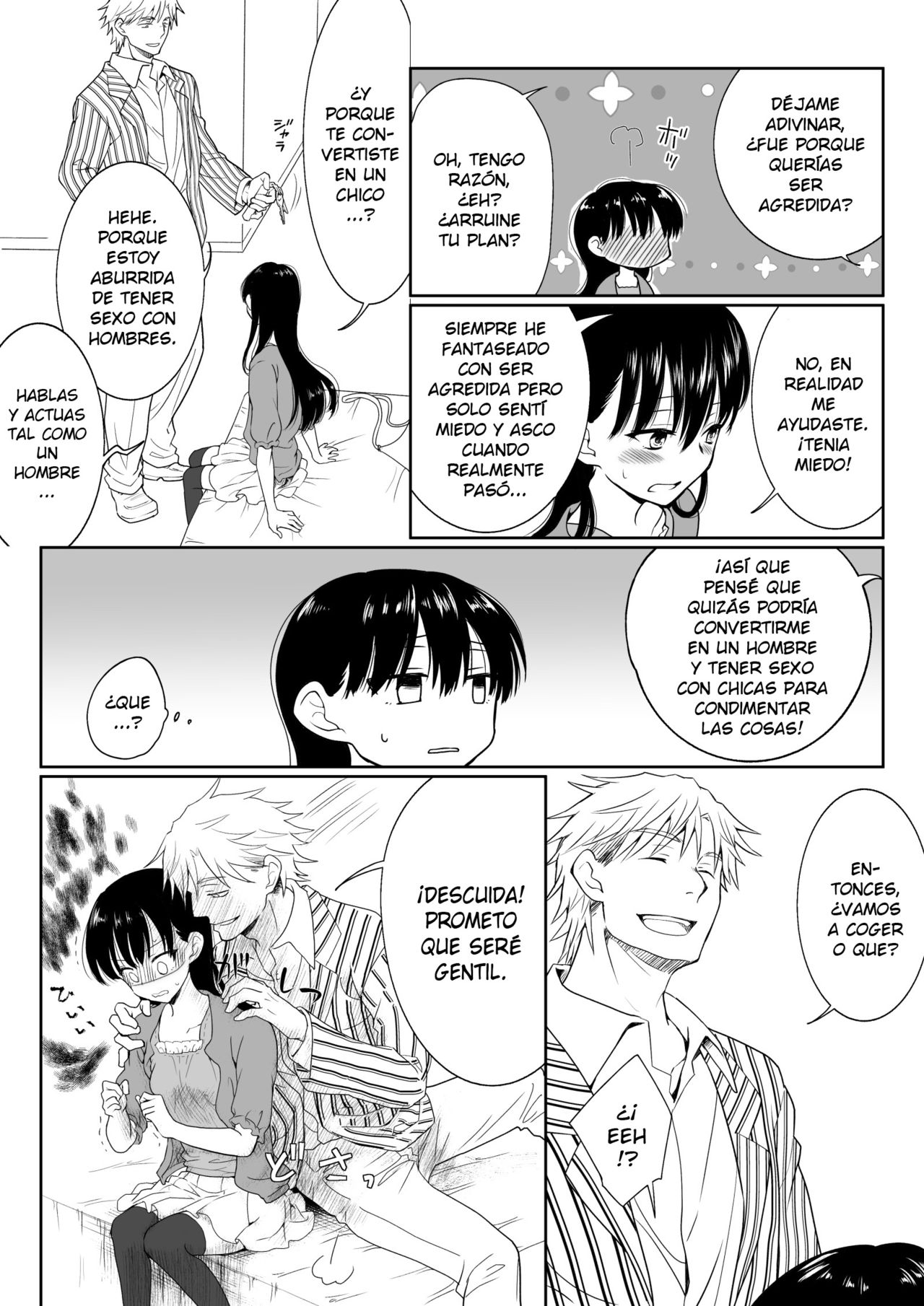 InCha ga Onna ni Natte Chikan Saretemita page 9 full