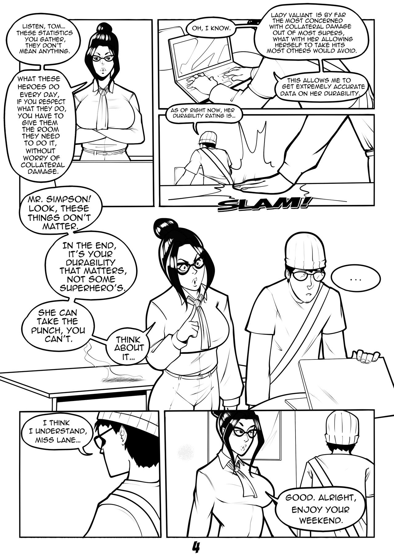 Lady Valiant Main Comic page 5 full