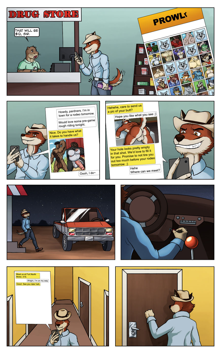Two Broncs, One Rider page 1 full
