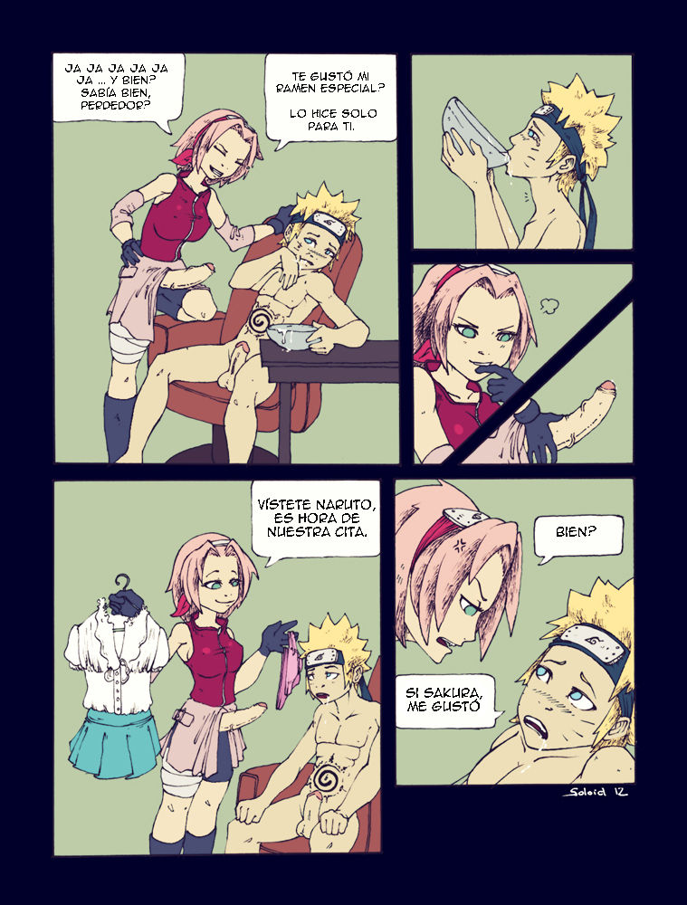 Naruto and Futa!Sakura Comic page 1 full