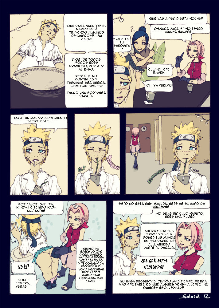 Naruto and Futa!Sakura Comic page 3 full
