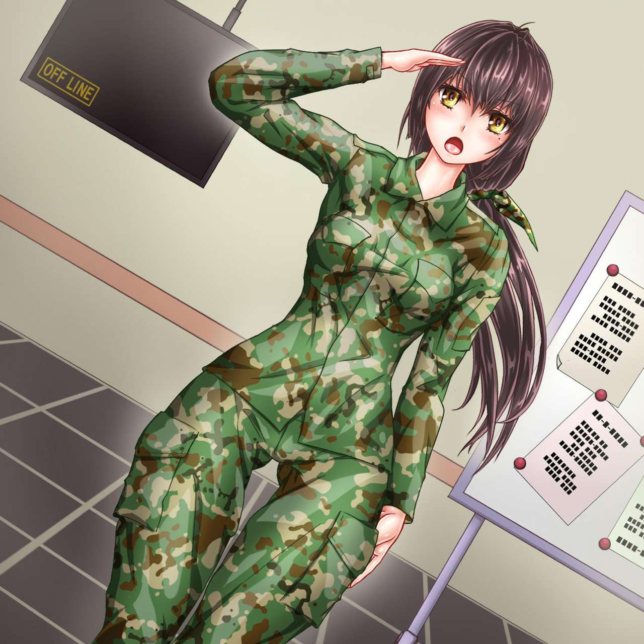 Kunren de Shigokarete Hainikubukuro ni Narihateta Onna Heishi ~Nikuana wa Oogata Heiki no Kakunouko~ page 3 full