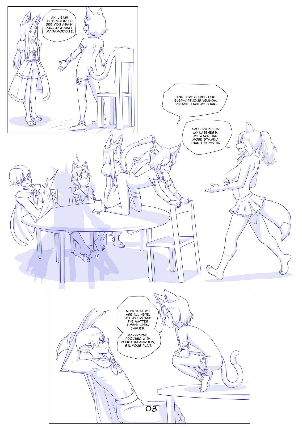 Furry Fantasy XIV Chapter 5 page 9 full