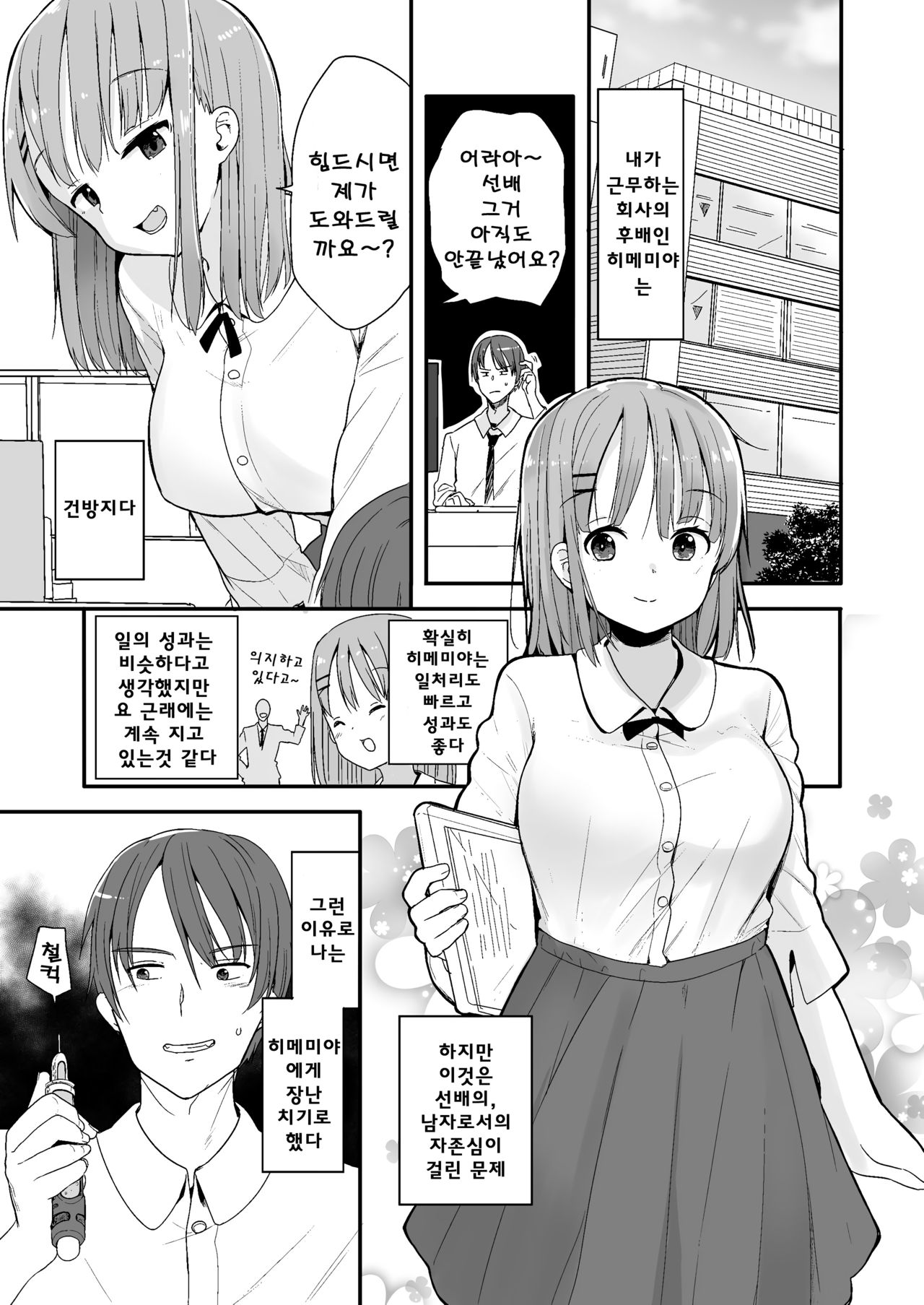 Namaiki na Kouhai ni Chiisaku Natte Itazurao | 건방진 후배에게 작아져서 장난을 page 1 full