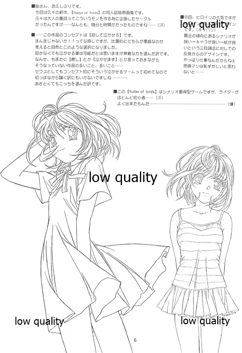 Flutter of birds 線画集 page 5 full