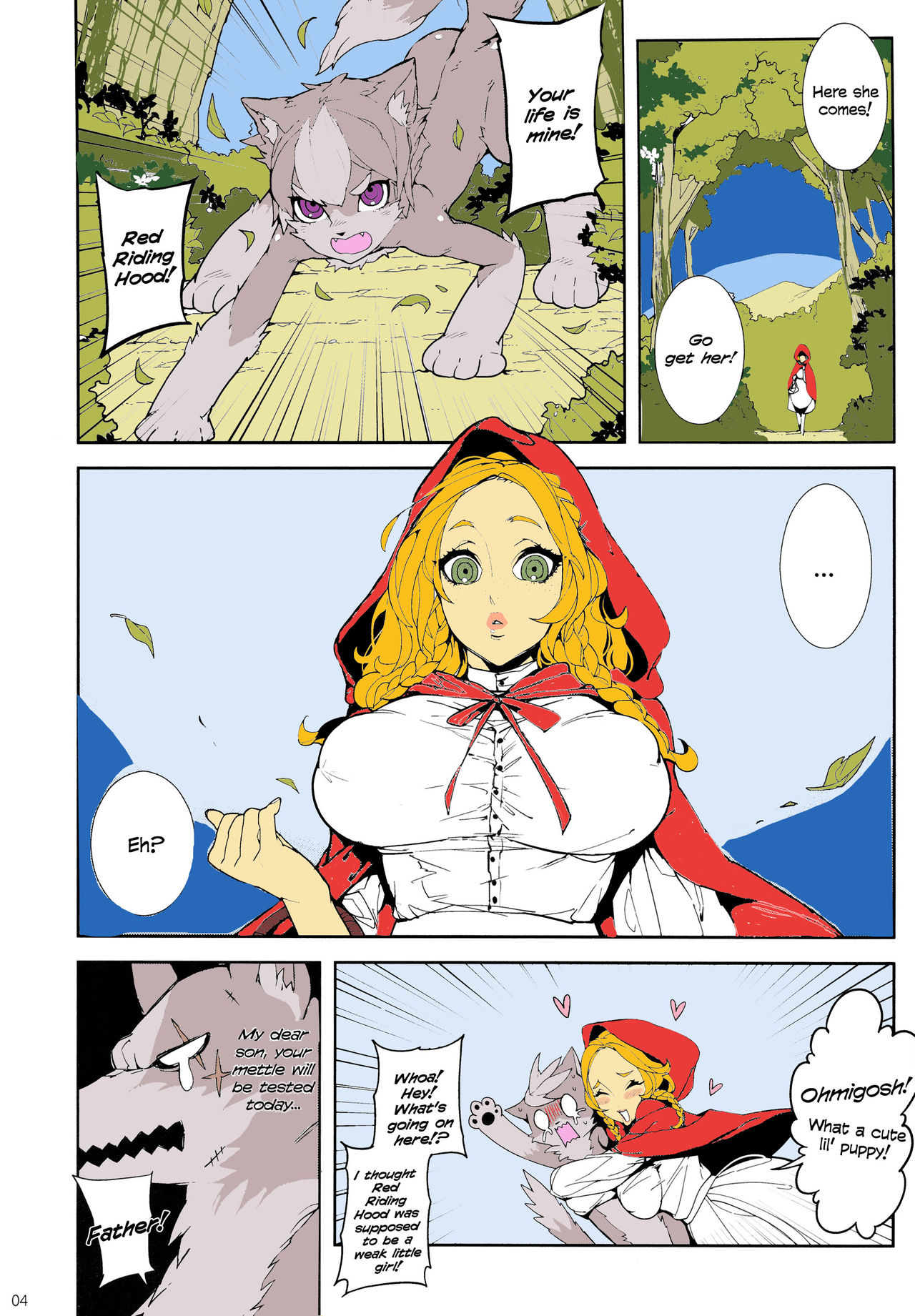 Childhood Destruction - Big Red Riding Hood and The Little Wolf page 5 full
