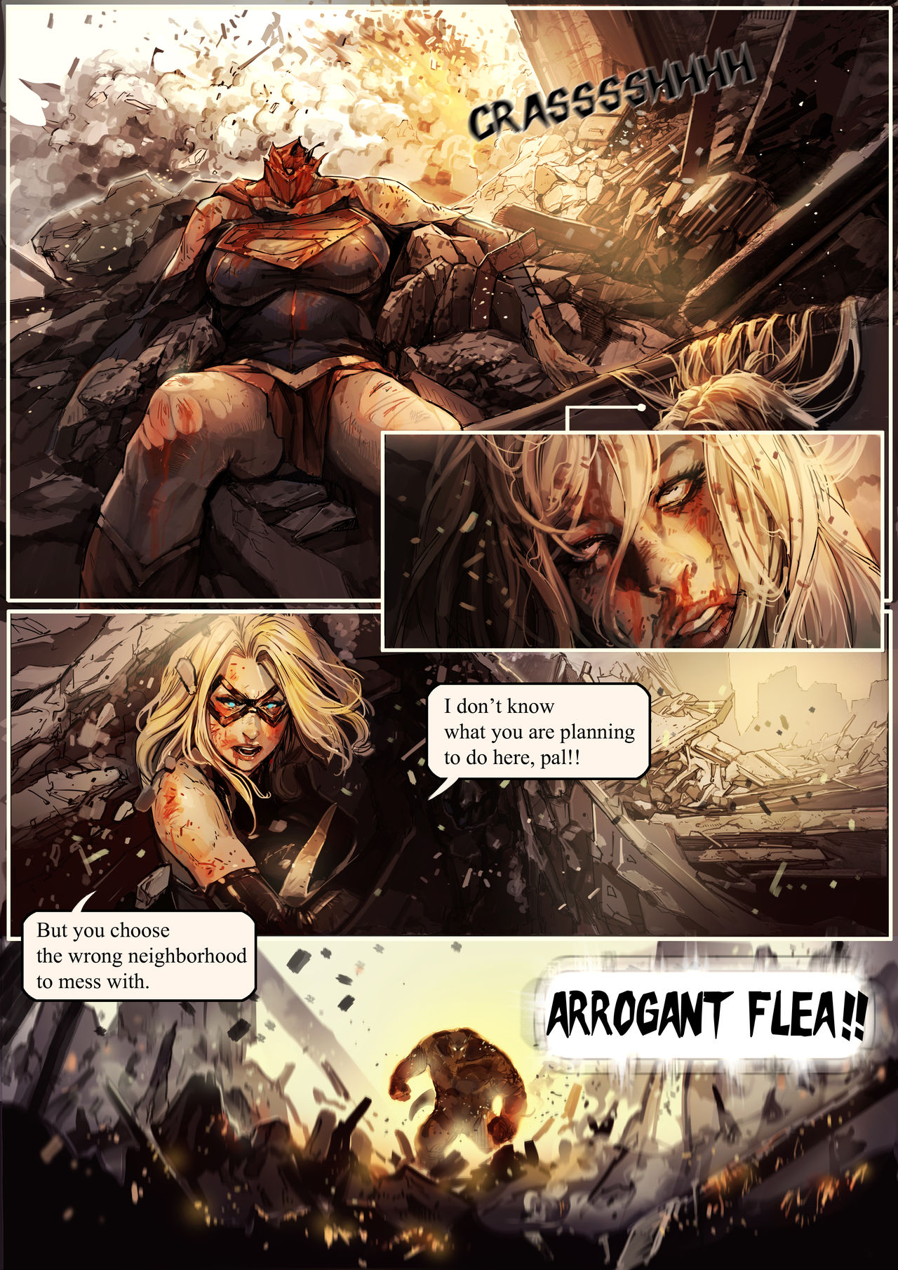 Superheroine Cosmic Cataclysm page 6 full