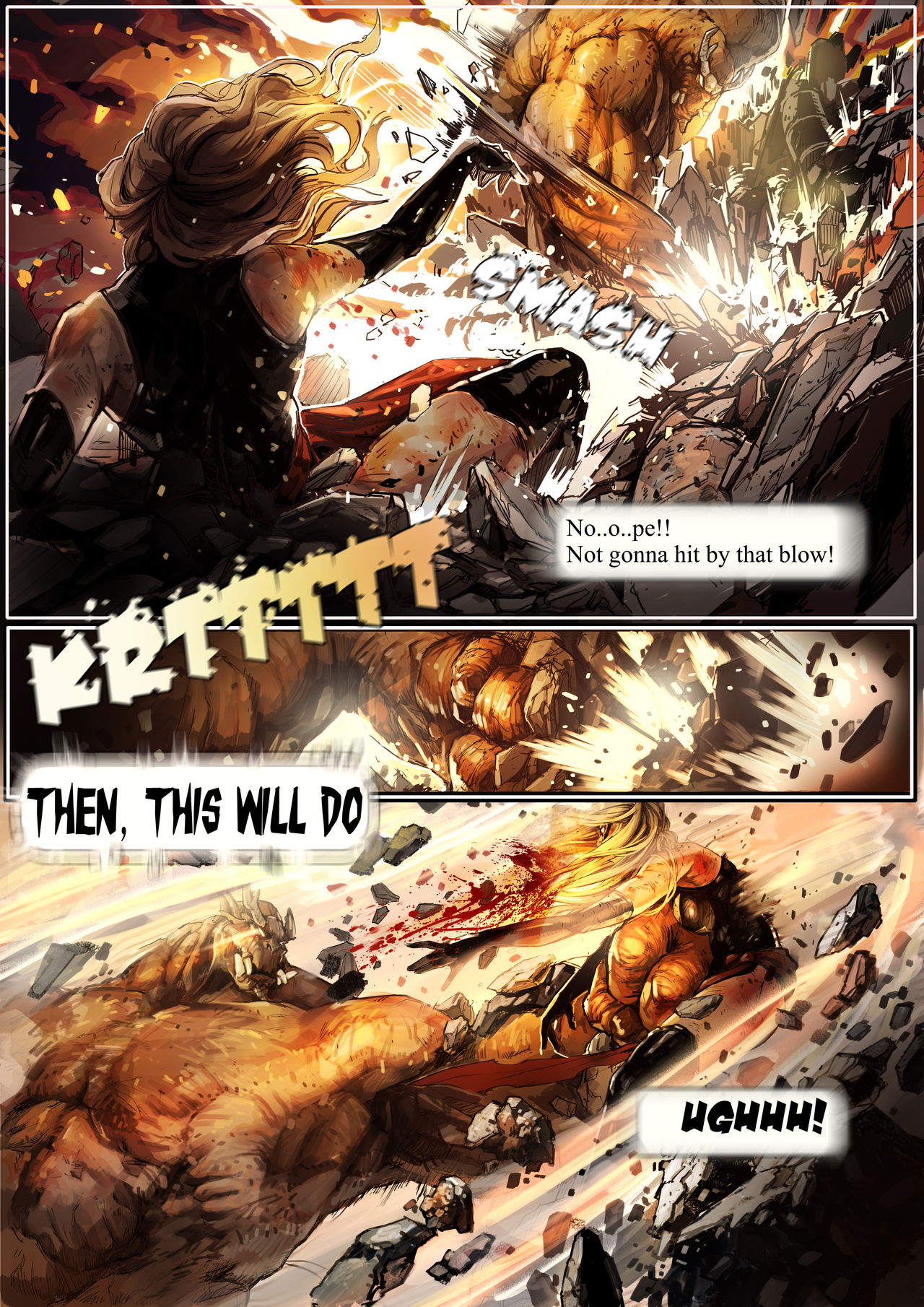 Superheroine Cosmic Cataclysm page 8 full