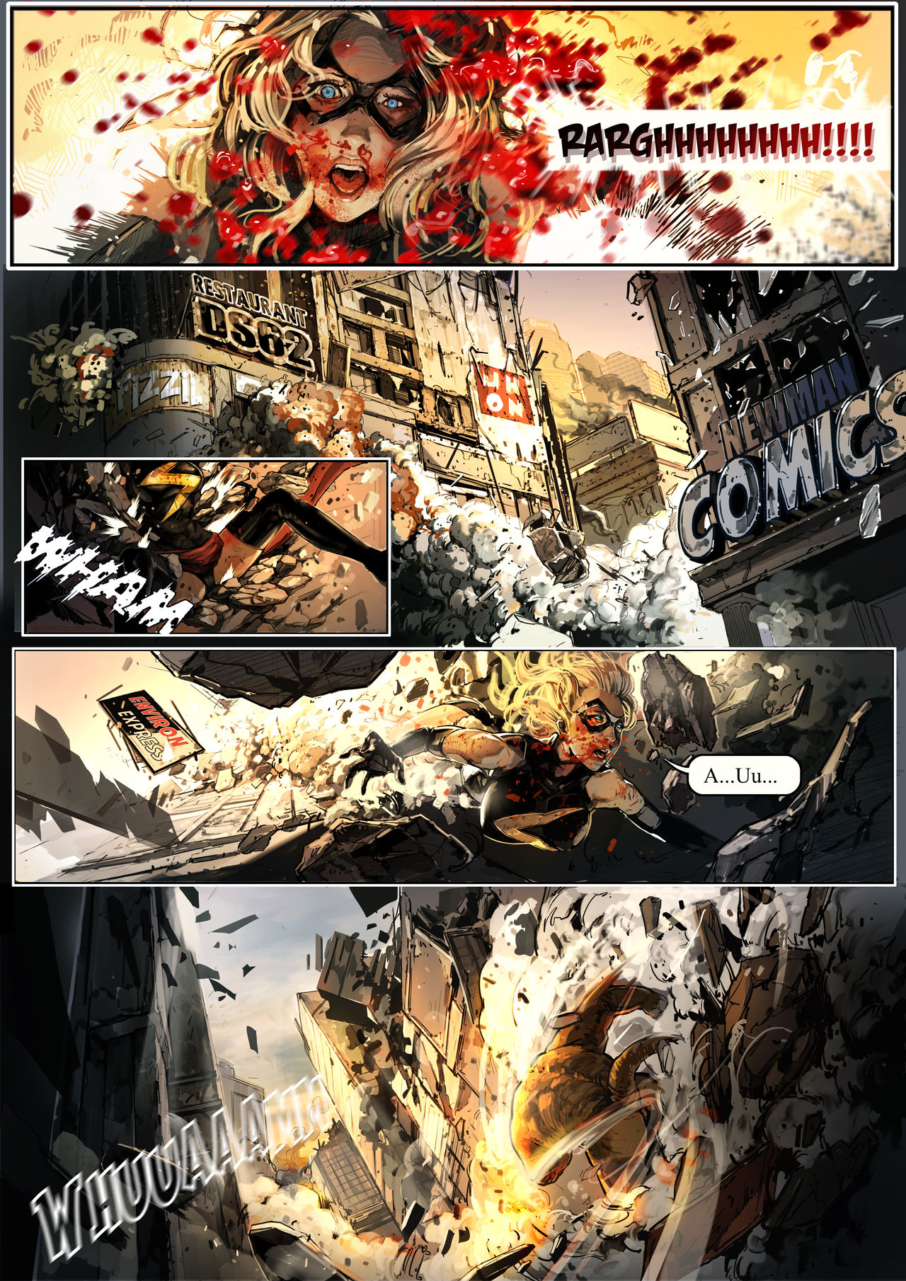 Superheroine Cosmic Cataclysm page 9 full