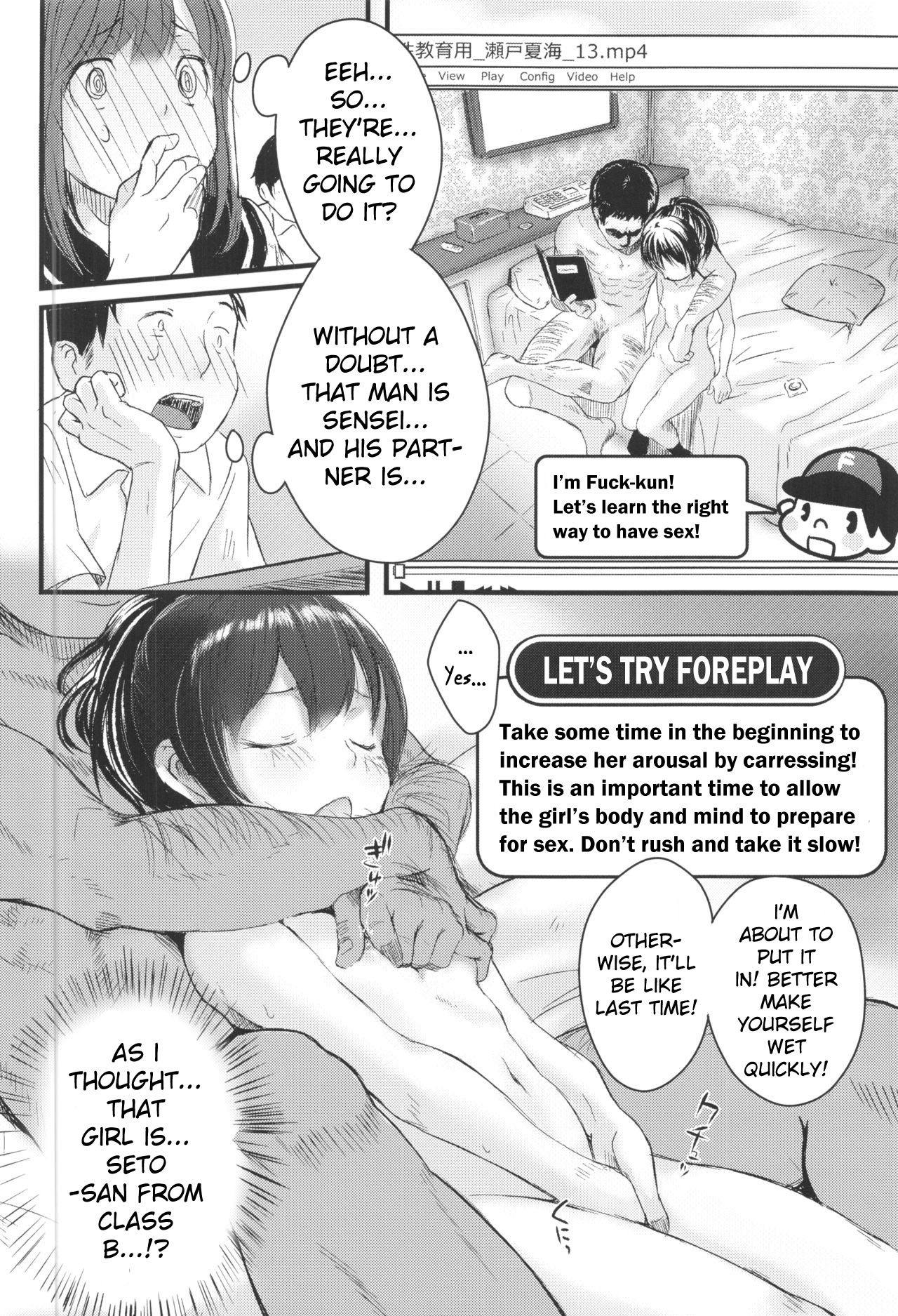 ©-sei de Manabu, Tadashii Sex Kouza | JC Hands-On Proper Sex Lecture page 9 full