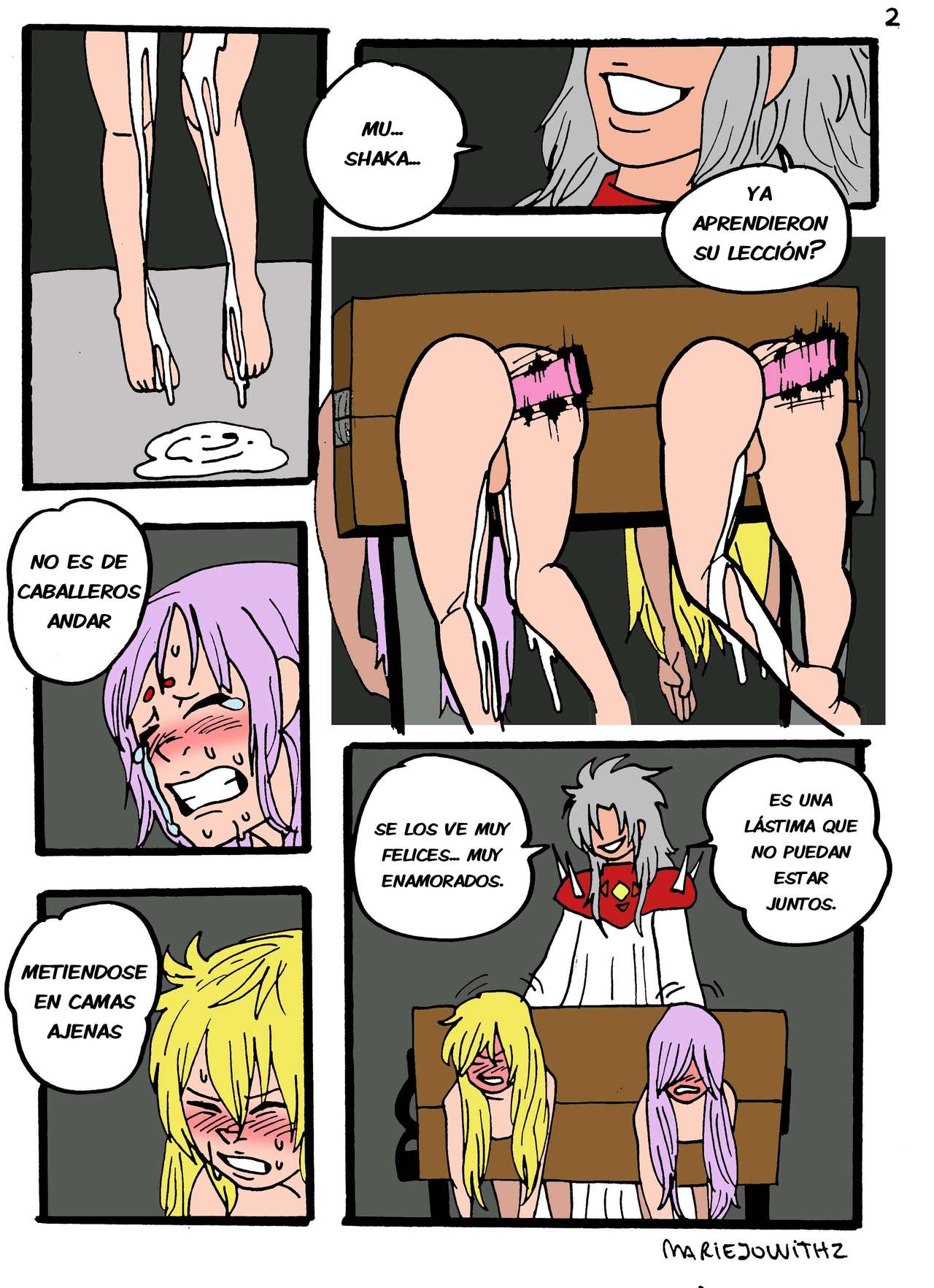 El cinturón - Doujinshi de Saint Seiya page 3 full
