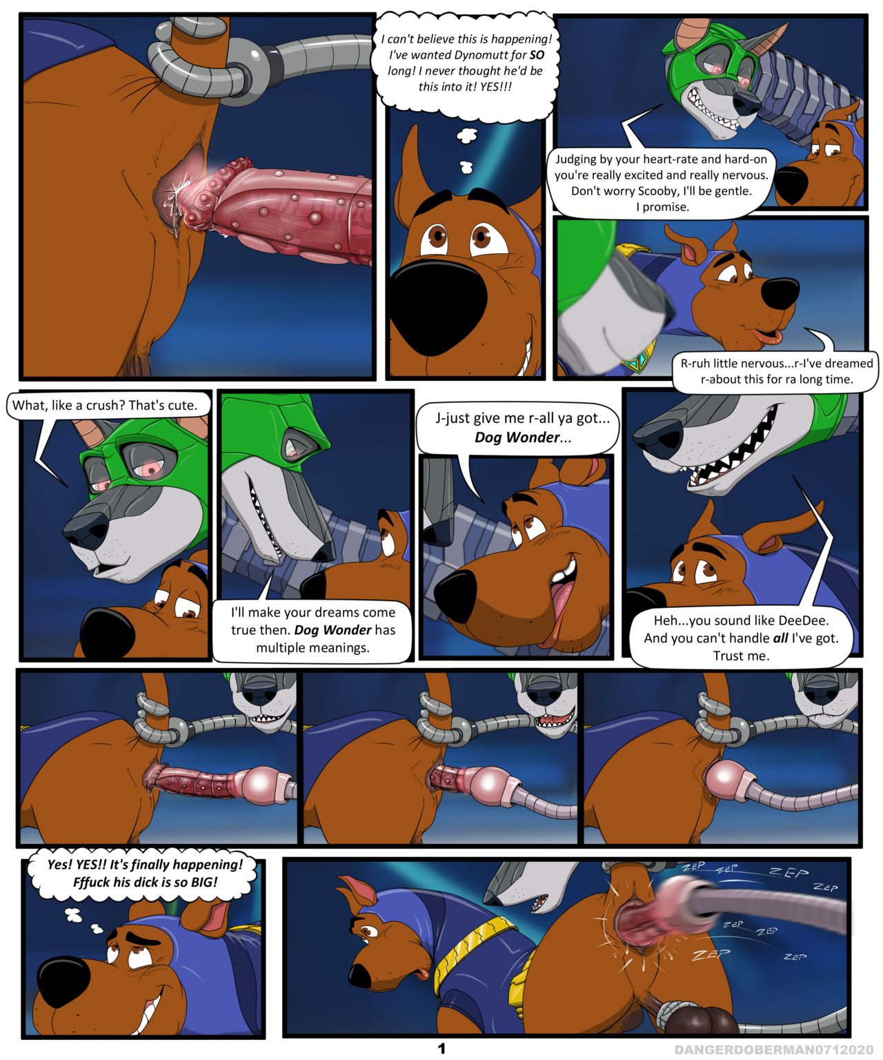 Slut for Dynomutt: Scooby's dreams come true page 1 full