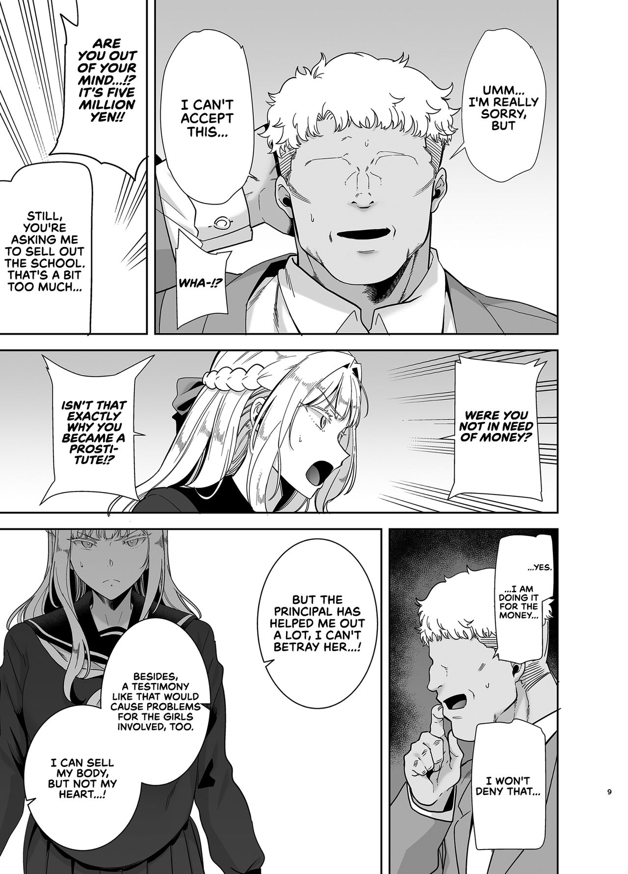Seika Jogakuin Koutoubu Kounin Sao Oji-san 4 | The Official Hired Cock of Seika Academy's High School 4 page 9 full