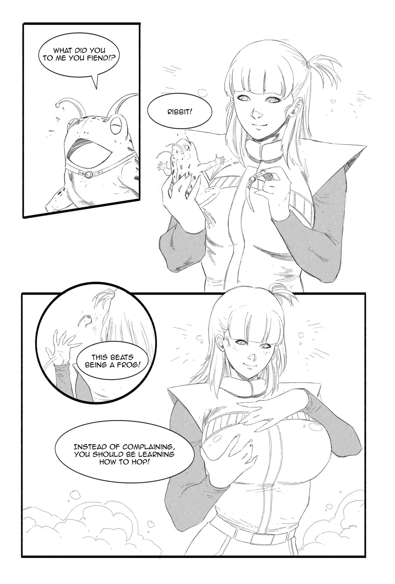 Bulma gets swapped with a Frog!? page 3 full